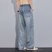 Four Seasons Can Wear Loose Straight Jeans Boys Casual Pants_mkmklike.com