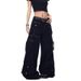 European And American Cross-border High Street Heavy-duty Functional Deconstructed Multi-pocket Cargo Pants, Women's_mkmklike.com