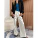 Women's High Waist Straight Leg Wide Leg Jeans - Comfortable Stretch Denim Pants For Casual & Office Wear, Slimming Fit, Pure Color_mkmklike.com