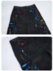 Men's Clothing Street Art Distressed Jeans – Oversized Straight-Leg Paint-Splattered Denim Pants With Hand-Painted Graffiti & Ripped Details (S-3XL)_mkmklike.com