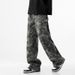 Nordmann American Hip Hop High Street Trendy Brand Camouflage Jeans For Men Loose Cargo Straight Wide Leg Stylish Versatile Long_mkmklike.com