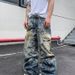 Unisex Loose Casual 3D Printed Jeans Distressed Ripped Optical Illusion Style Men's Denim_mkmklike.com