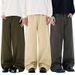 Classic Straight Leg Trousers For Men And Women - CleanFit Versatile Chino Pants In Solid Colors For Casual Commute_mkmklike.com