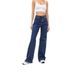 Women's High-Waisted Wide Leg Jeans Casual Summer Style European American Floor Length Cotton Denim Office Lady Street Fashion_mkmklike.com