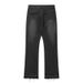 American Cleanfit Black Fringed 507 Jeans, Retro Washed And Old Trousers_mkmklike.com
