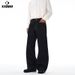 Men's Classic Straight Leg Jeans – Washed Denim Pants With Selvedge Detail (S-2XL, Black/Blue)_mkmklike.com