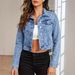 Women's Fashion Short Denim Jacket Spring Autumn New_mkmklike.com