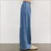 Vintage Relaxed Fit Wide Leg Jeans For Women - Stretchy Waist Flowy Denim Pants (Retro Blue) | Boho Chic & Comfortable_mkmklike.com