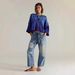 Women's Baggy Straight Leg Low Rise Jeans Drawstring Denim Jeans Relaxed Everyday Wear Versatile Comfortable Feshion Trend_mkmklike.com