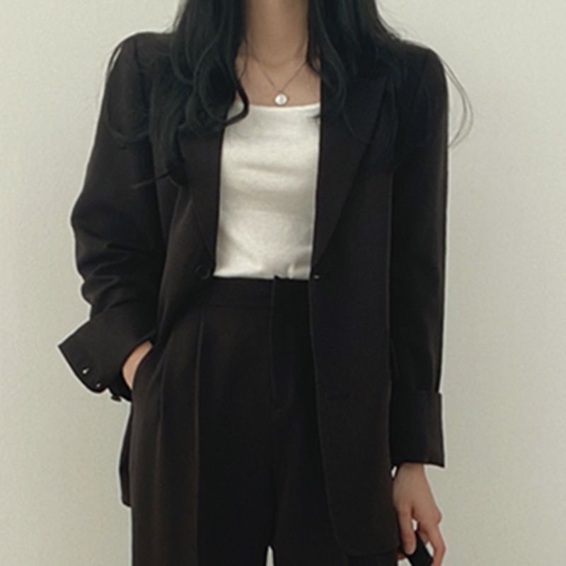 Women's fashion casual design sense of top trouser suit_mkmklike.com