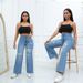 Women's Clothing New Elastic Hole Loose Bell Bottom Pants_mkmklike.com