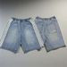 Men's Clothing Y2K Harajuku High Quality HCW Loose Jeans Embroidered Stripes Retro Loose Denim Shorts_mkmklike.com