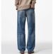 Men's Cleanfit Straight-Leg Jeans – Vintage Washed Denim, Relaxed Fit, 100% Cotton (Sizes 28-38, No-Stretch)_mkmklike.com