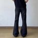 Vintage-Inspired Cleanfit High Street Jeans - Black Washed Flared Straight Leg Denim Pants For Teens_mkmklike.com