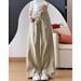 Women's Khaki Straight Leg Jeans Casual Versatile Relaxed Fit Slimming Wide Leg Pants New Spring Style_mkmklike.com