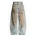 2025 Spring Summer New Straight-Leg Jeans Men Trendy Loose Wide-Leg Casual Versatile Long Pants_mkmklike.com