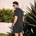 Men's Clothing Linen Short Sleeve Shirt Set Linen Summer Loose Casual Cotton Linen Cardigan Shirt Shorts_mkmklike.com