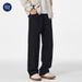 Nordmann Muqiu Clothing | Fleece-Lined Thickened Cleanfit Black Jeans Men's American High Street Straight Slim Long Pants_mkmklike.com