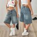 Women's Slim Fit Denim Capri Pants American Street Style Fashion Summer Trendy in Stock_mkmklike.com