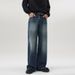 Men's Clothing Autumn And Winter Neutral Style Loose A Type Oversize Straight Leg Slightly Wide Leg Jeans For Men And Women_mkmklike.com