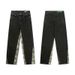 Men's Camouflage Patchwork Denim Pants Retro Streetwear Flared Bootcut Jeans for Trendy Looks_mkmklike.com