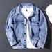 Loom 2022 Trendy Brand Denim Men European American Street Japanese Retro Spring Loose Casual Jacket Top_mkmklike.com
