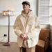Men's Autumn And Winter Plus Pound Thick Woolen Coat, American British Yuppie Pilot Jacket_mkmklike.com