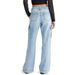 Large Pocket Straight Leg Jeans For Women Loose Casual Workwear Style Versatile Long Pants Flap Over Niche_mkmklike.com