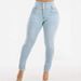 European And American Cross-border High-waisted Elastic Washed Mom Jeans For Women, Casual Pants Wholesale_mkmklike.com