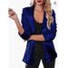 Women's Clothing new commuter style cardigan lapel long sleeved sequined casual suit_mkmklike.com