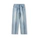 Autumn And Winter Jeans Men's Clothing American Retro High Street Trendy Men's Pants Loose Straight Jeans Men_mkmklike.com