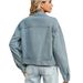 Vintage Washed Denim Jacket With Rhinestone Details – Distressed Retro Streetwear Coat For Women_mkmklike.com