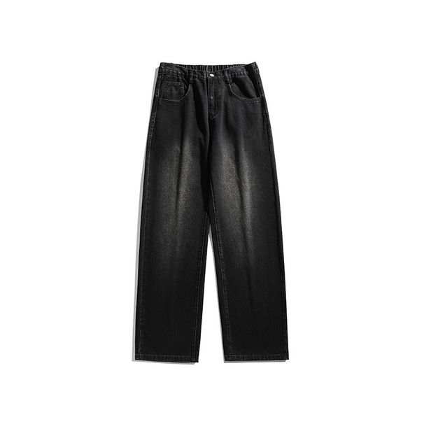 Pure ACU Men's Clothing|Trendy American High Street Fleece-Lined Jeans For Men, Straight-Leg, Slightly Flared, High-End Feel,_mkmklike.com