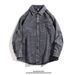 Washed Denim Shirt Men In Spring Autumn, Trendy, Loose And Casual, Suitable For Teenagers To Wear As An Outerwear_mkmklike.com