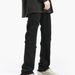 Nordmann European And American Style Retro Patchwork Black Jeans For Men With Frayed Edges, Unique Design, Slim Fit, Slightly_mkmklike.com