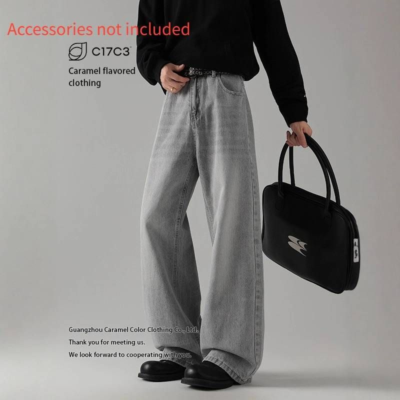Men's Tight Fitting Jeans Social Pants Spirited Autumn Clothing_mkmklike.com