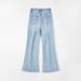 ELLE 2025 Winter New Fleece-Lined High-Waisted Slimming Black Flared Women's Stretch Jeans Long Pants_mkmklike.com