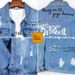 Loom New Foreign Trade Spring And Autumn Light Blue Trendy Men's Slim Fit Printed Ripped Denim Jacket For Men_mkmklike.com