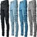Men's Clothing Side Pocket Skinny Jeans Men's Jeans_mkmklike.com