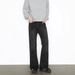 Men's Trendy Straight Leg Patchwork Flared Jeans Loose Fit Long Pants High Street Style_mkmklike.com