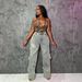 Women's Clothing Autumn And Winter New Street Trend Detachable Concealed Button Design Irregular Jeans High Waist Straight Trousers_mkmklike.com