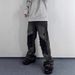 High End Fashion Ripped Jeans For Men Loose Fit Slim Fit Casual Long Pants Black Gray New Spring Summer Style_mkmklike.com