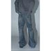 Flared Unisex Jeans With Textured Weave - Vintage Wash Cleanfit Styling For Effortless Comfort_mkmklike.com