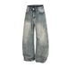Men's Clothing New High Street Machete Pants Retro Washed Jeans Men And Women Vibe Wide Leg Pants_mkmklike.com