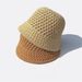 Hot Sale Spring Summer Bucket Women Men Fashion Hollow Knitted Hat Solid Color Sunhat Fisherman Casual Foldable Beach Caps_mkmklike.com