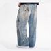Men's Clothing Cotton Straight Leg Jeans 3D Printed Casual American Streetwear Cotton Straight Leg Jeans With 3D Print Casual Pants For Teen Boys_mkmklike.com