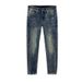 Men's Clothing Solid Color Jeans Summer Loose Harem Pants Cool Stretch Slim Fitting Long Pants_mkmklike.com