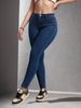 High Waisted Mid-Waisted Denim Jeans New Style Women's Regular Fit Solid Color England Fashion Spring/Autumn_mkmklike.com
