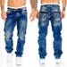 Men's New Jeans, Casual Top Line Trousers, Straight Cut Pants, Hip Hop Jeans_mkmklike.com