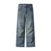 Nordmann Muqiu Clothing | American Street Hip-Hop Wrinkled Paratrooper Vintage Jeans Men's Loose Draped Wide-Leg Pants_mkmklike.com